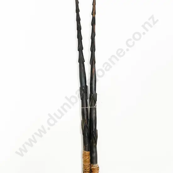 Two Niue Barbed Spears