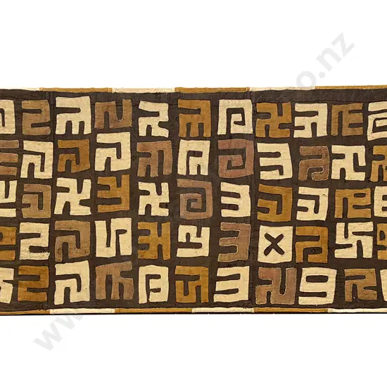 Kuba Fabric Framed Wall Hanging