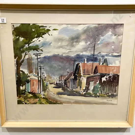 A. L. Wong - Small Town Street Scene