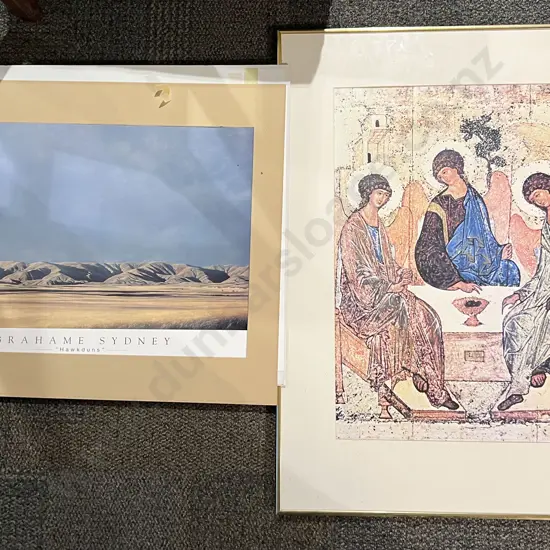 Large Framed Print together with Loose Prints Incl. Graham Sydney