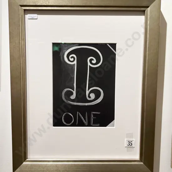 Colin McCahon "One" Print