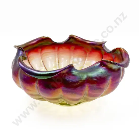 Carnival Glass Fruit Bowl