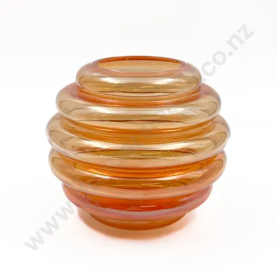 Carnival Glass Beehive Vase