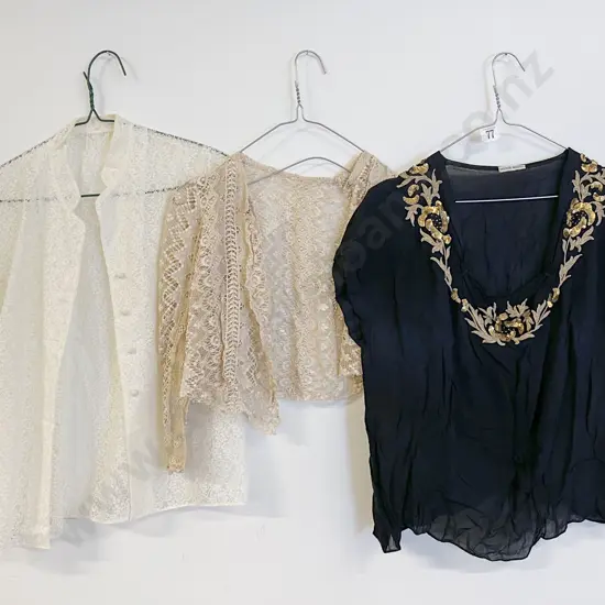 Three Vintage 1930s+ Blouses