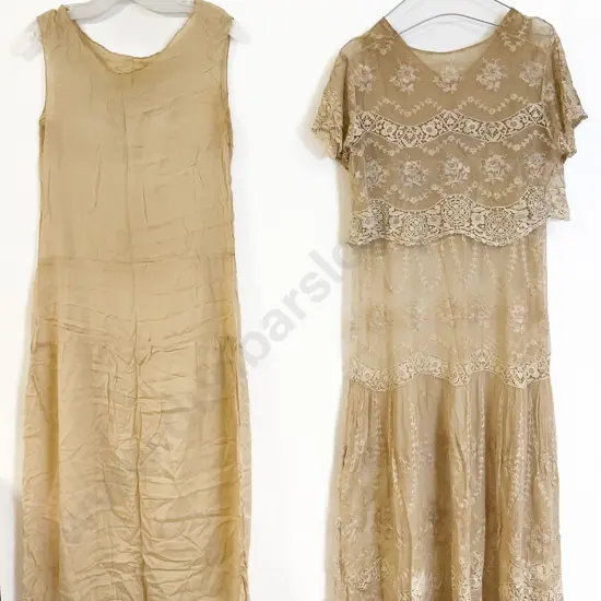 Edwardian Net Lace Afternoon Dress With Petticoat