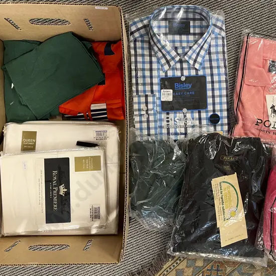 As New Linen With Gent's Polo Shirts and Assorted