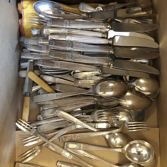 Box of Assorted S/P Cutlery