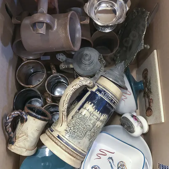 Quantity of Assorted Stoneware Together with S/P and Pottery Tankard Including Denby