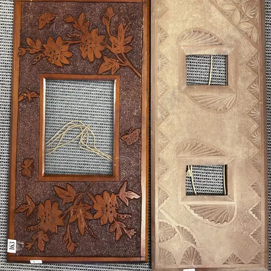 Two Carved Wooden Frames