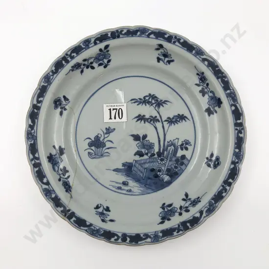 C19th Export Ware Plate (Faults)