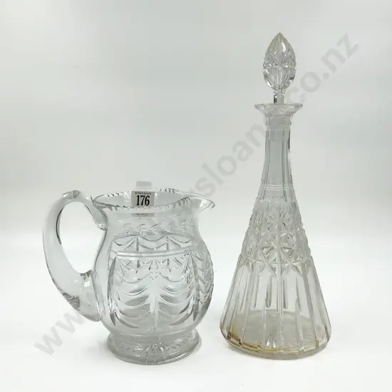Crystal Decanter and Jug