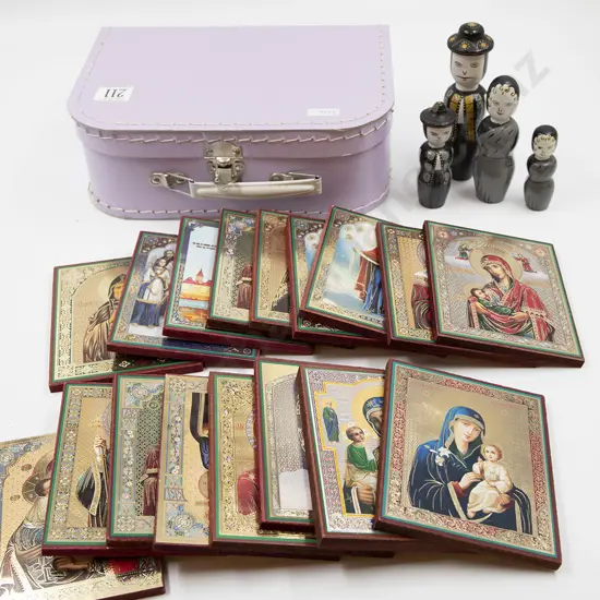 Quantity of Assorted Religious Icon Panels Etc