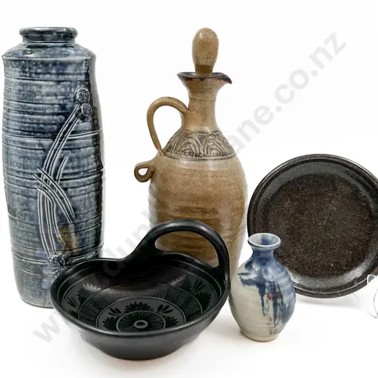 Five Pieces of NZ Pottery