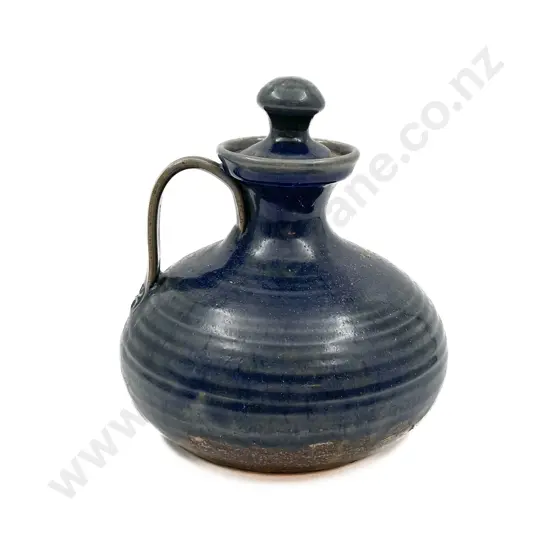 Blue Glazed NZ Pottery Jug