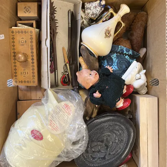 Box Quantity of Assorted Including Ink Set and Vintage Furnace