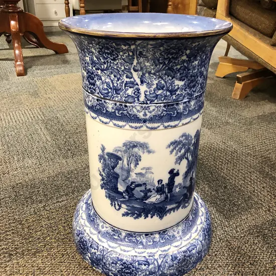 Large Blue and White Stick Stand (AF)