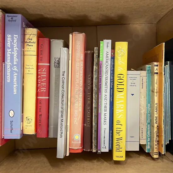 Box of Assorted Silver Reference Books