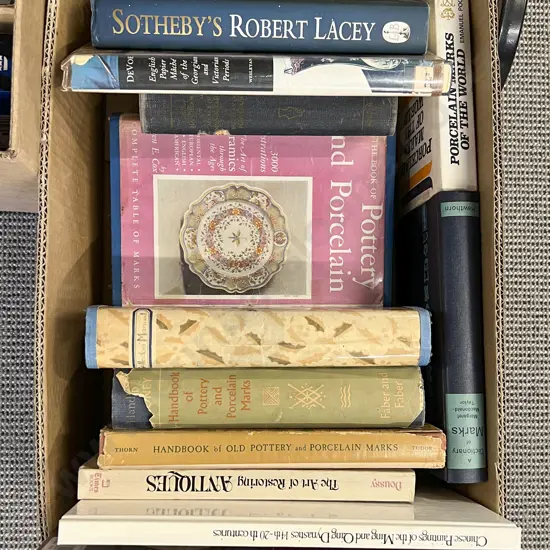 Box of Assorted Pottery and Porcelain Reference Books