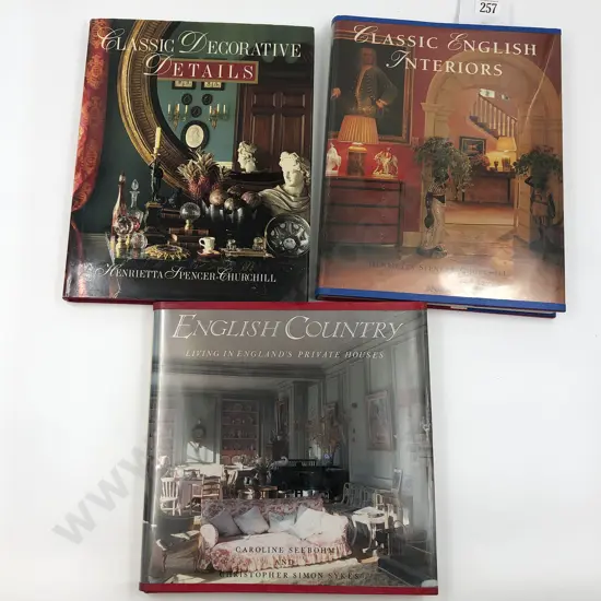Three English Interior Reference Volumes