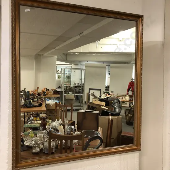 Gilt Framed Rectangular Wall Mirror