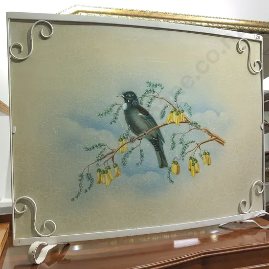 Painted Fire Screen
