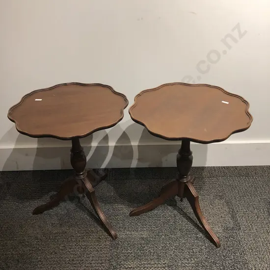 Pair of Tripod Based Wine Tables