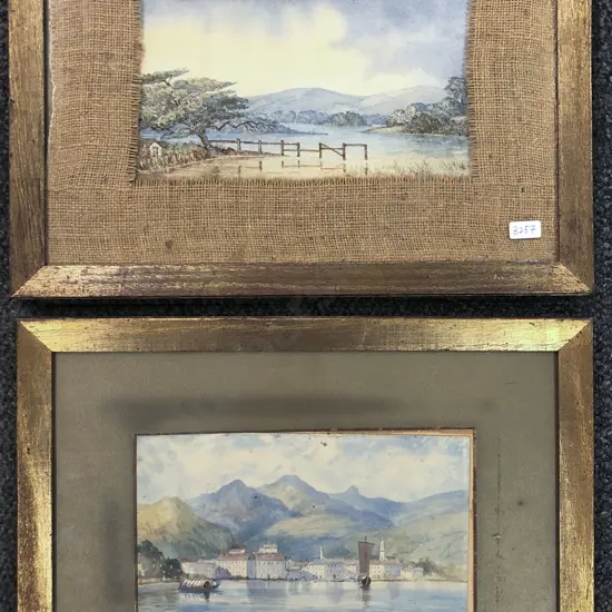 Two Small Unsigned Watercolors