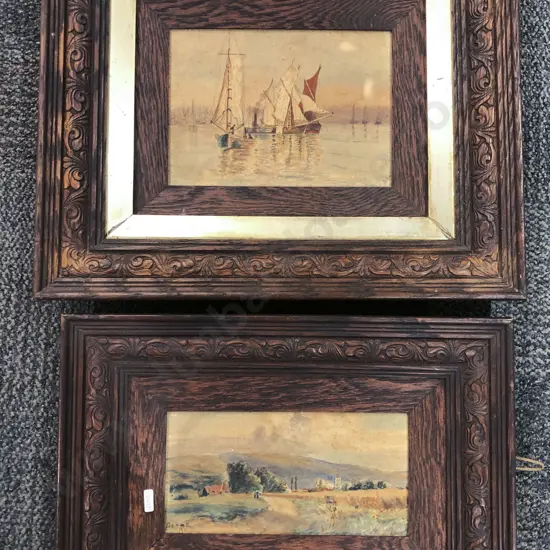 Two Dewar Watercolors