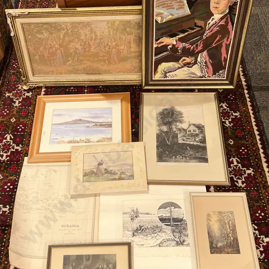 Boxed Quantity of Assorted Prints and Originals