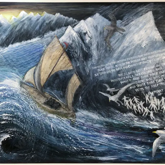 Duncan Bennett - Elephant Island Abstract Sailing Scene