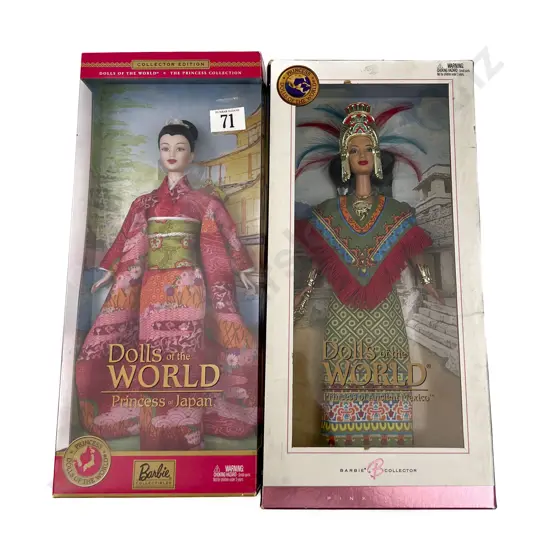 2003 Barbie Dolls of the World Princess of Japan and Princess of Ancient Mexico