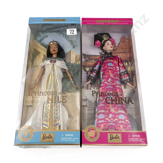 2001 Barbie Dolls of the World Princess of the Nile and Princess of China