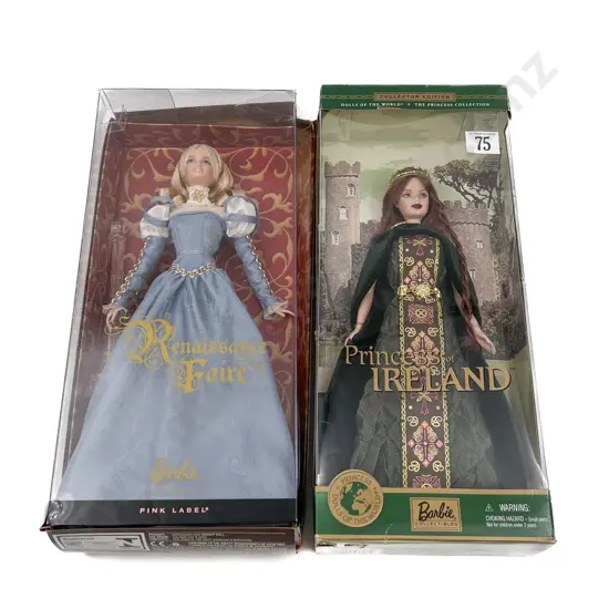 2001 Barbie Dolls of the World Princess of Ireland and Renaissance Faire Barbie
