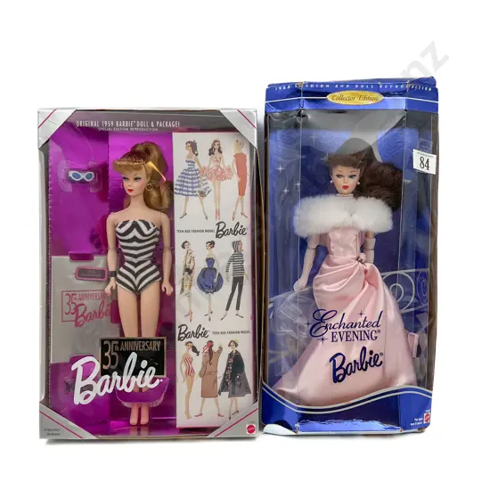 1995 Collector Edition Enchanted Evening Barbie and 35th Anniversary Barbie