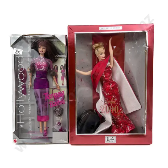 1999 Hollywood Teresa Barbie and Collectors Edition Barbie 2000