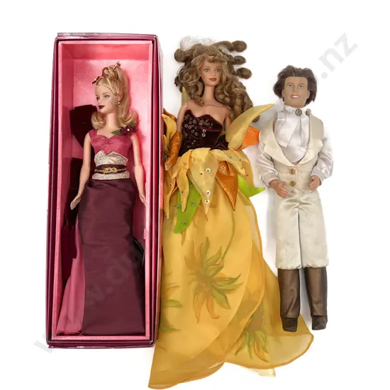 2003 Exotic Intrigue Boxed Barbie with Unboxed Barbie and Ken