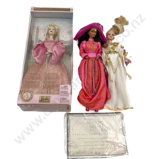 2003 Dolls of the World Princess of England Barbie and Two Unboxed Barbies