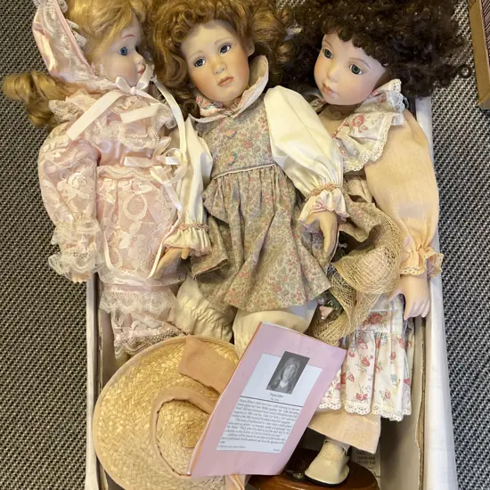 Three New Bisque Dolls