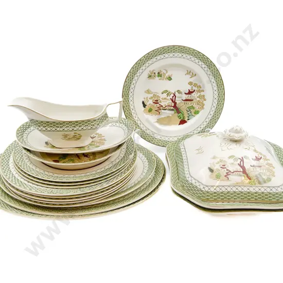 Woods Burslem "Hankow" Part Dinner Set