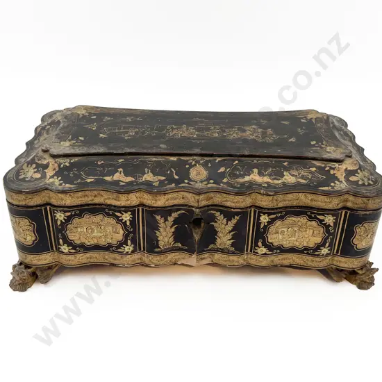 Meiji Period Lacquered Box (Faults)