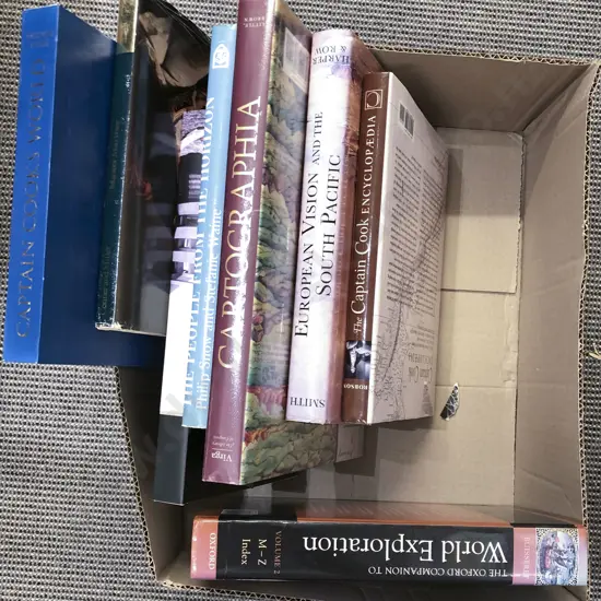 Box of Assorted Expedition Reference Books