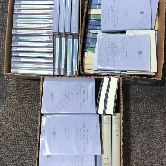 Three Boxes of Hakluyt Society Volumes