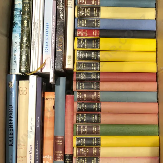 Box of Assorted Books Incl. Quantity of Reprint Society Novels