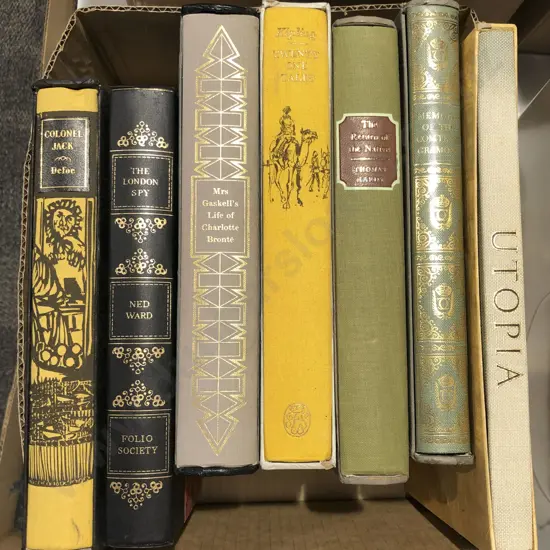 Box of Assorted Folio Society Volumes Etc.