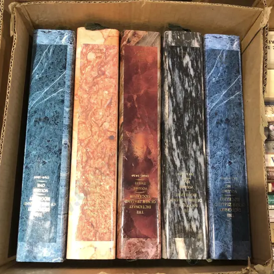 Volumes 1-5 of the Dictionary of New Zealand Biography