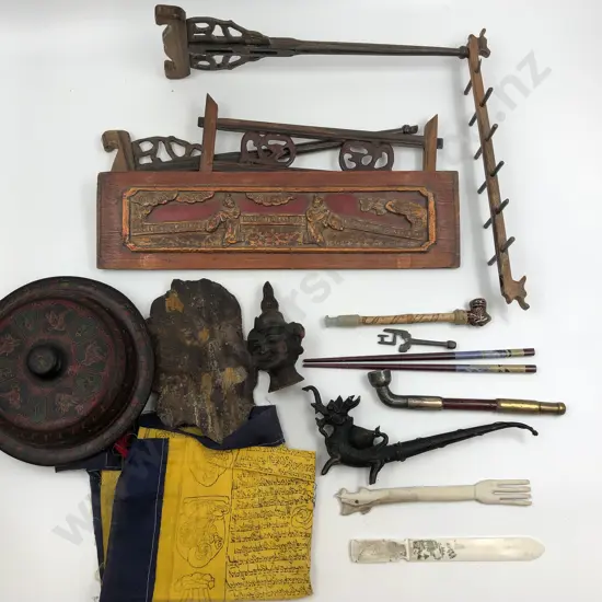 Box of Assorted Woodware Etc.