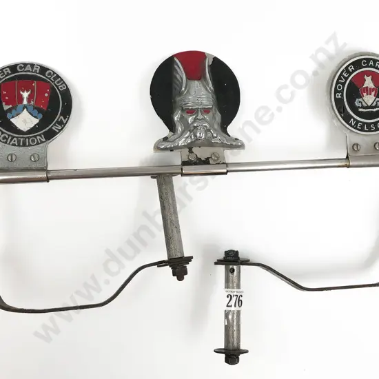 Three Vintage Car Badges