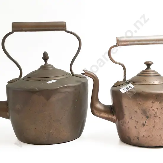 Two Copper Kettles