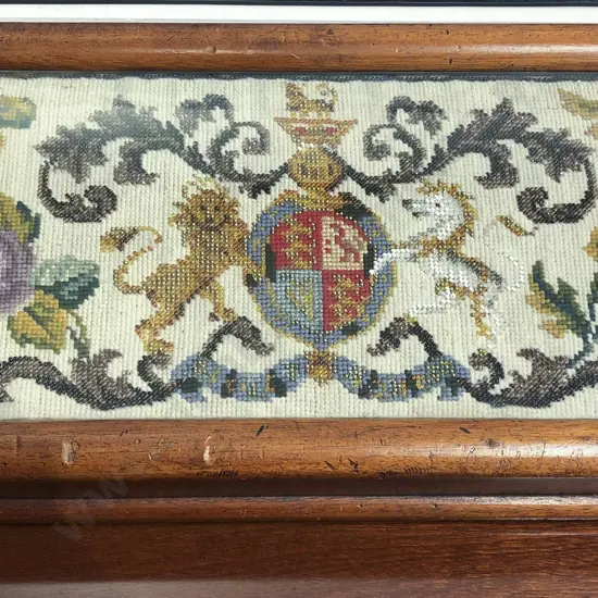 Embroidered Tapestry in Wooden Case