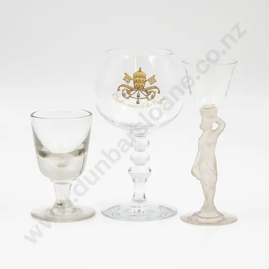 Three Various Drinking Glasses